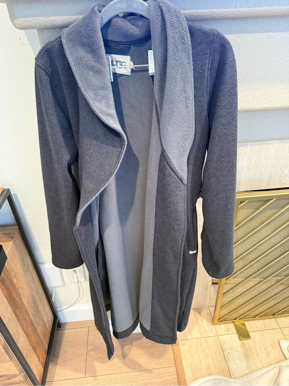 Ugg Duffield Robe Charcoal / Dark Grey XS - Picture 4 of 4